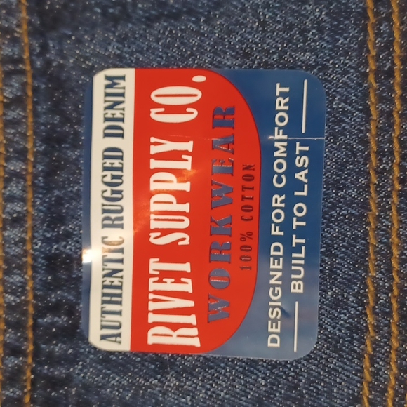 NWT Rivet Supply Co. Mens 100% Cotton Straight Fit Blue Denim Jeans - Picture 7 of 13